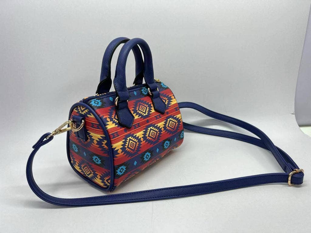 Small Barrel Handbag - Dakota Navy