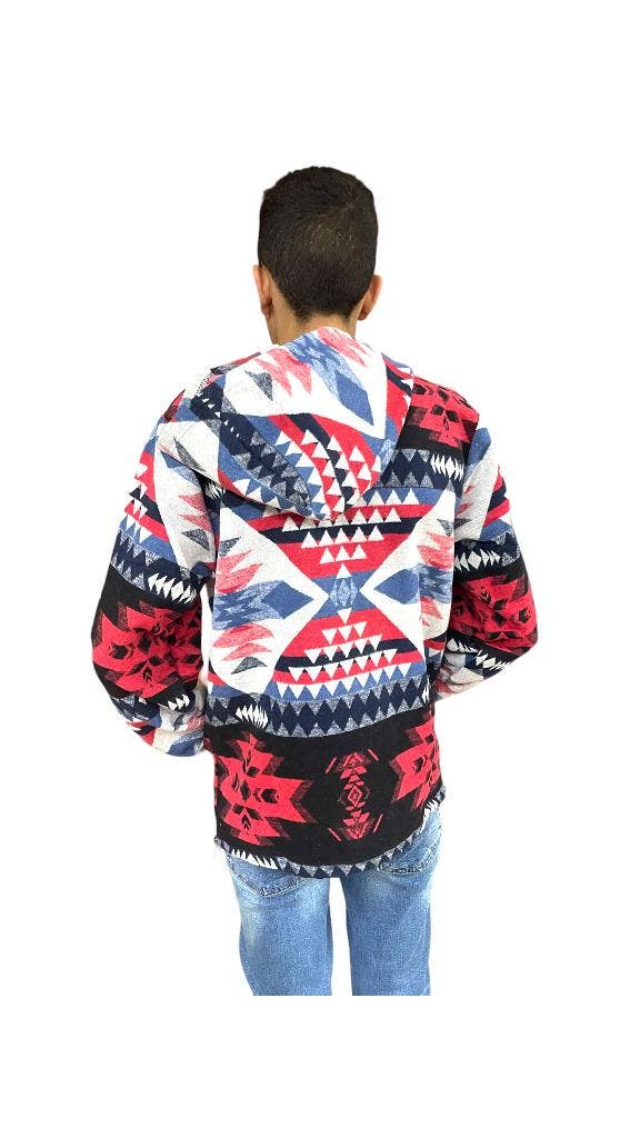 Sweatshirt Hoodie With Quarter Zipper Southwest