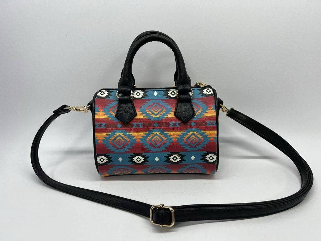Small Barrel Purse - Dakota Turquoise