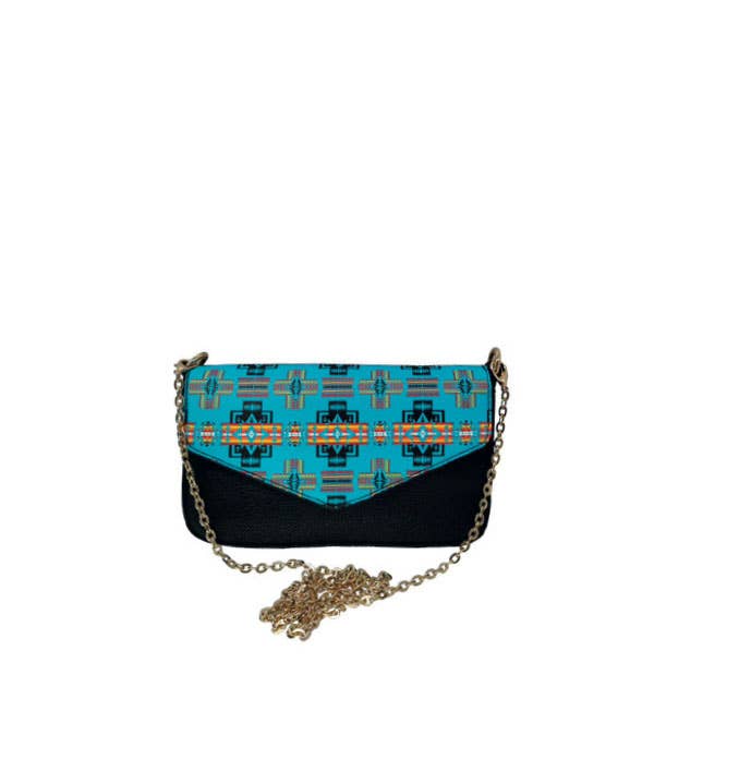 Shoulder Bag -Aztec Turquoise
