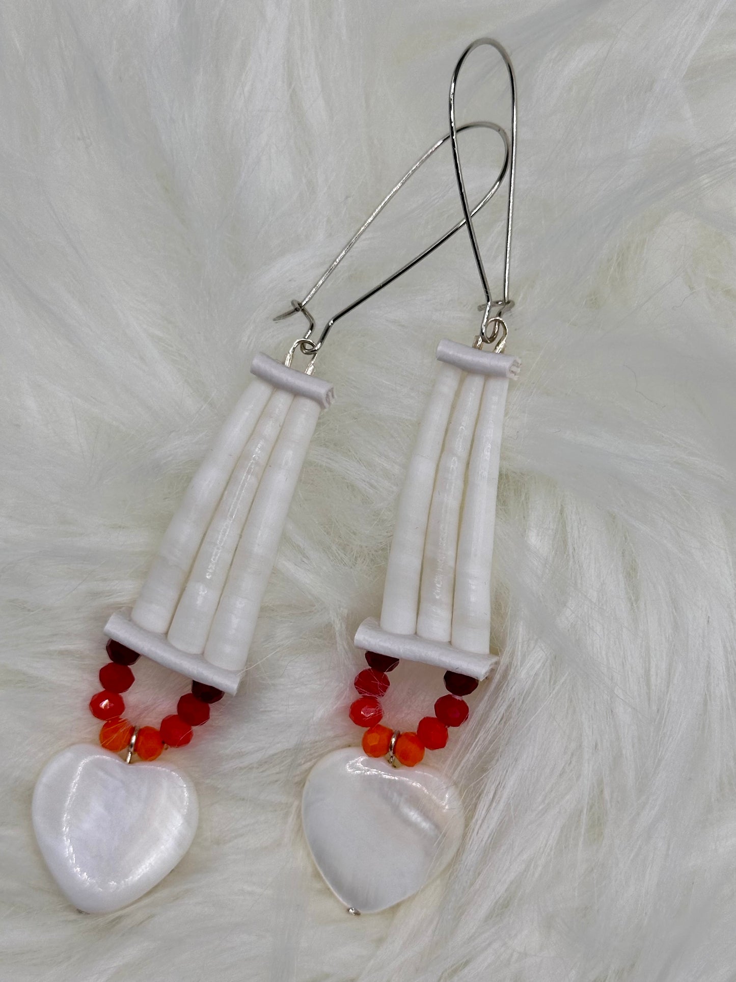 Dentalium Kidney Earrings