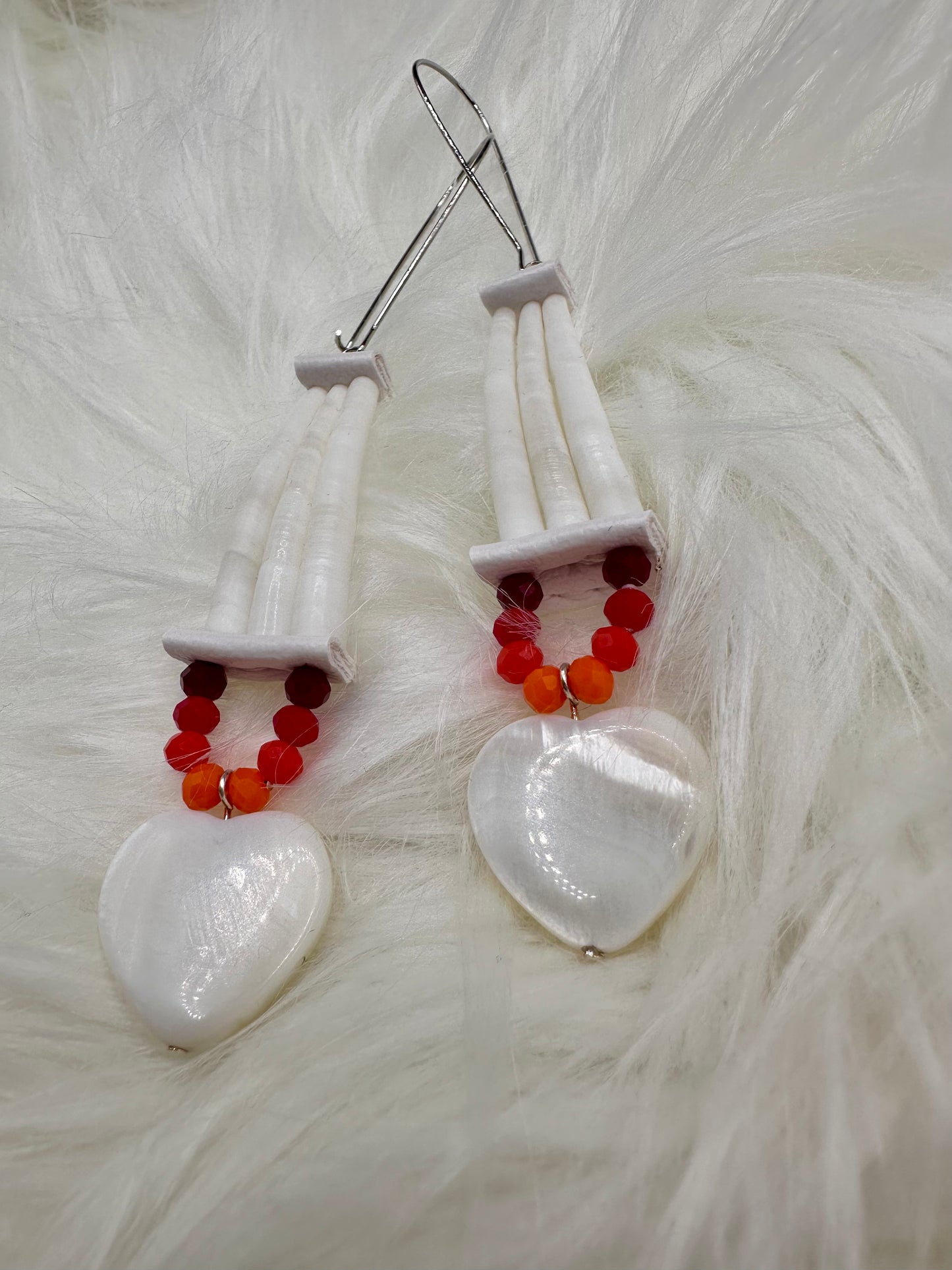 Dentalium Kidney Earrings