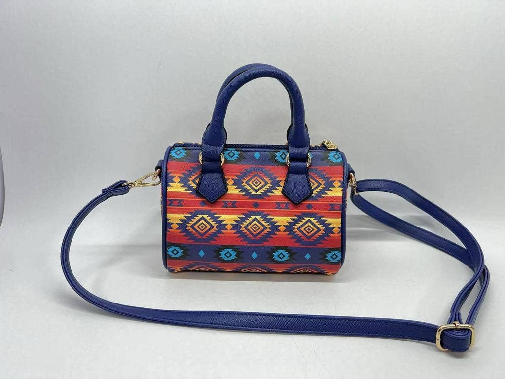 Small Barrel Handbag - Dakota Navy