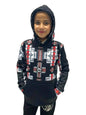 AZ-BLK - Kids Hoodie 100%polyster Fabric Dry Fit